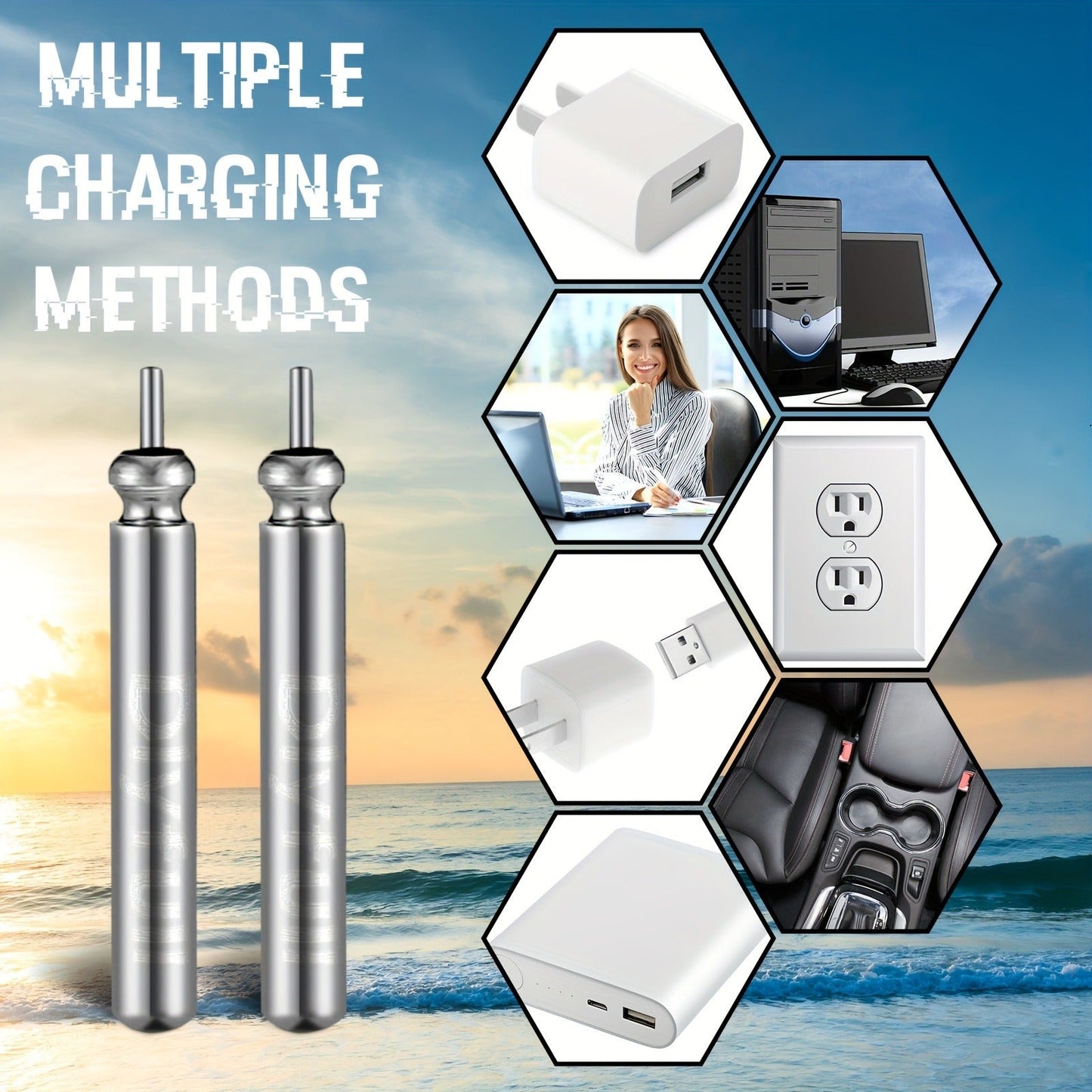 Rechargeable Fishing Float Batteries 8 Pack with 2 Chargers - LED Night Bobber Battery Set for Lighted Fishing Float, Night Fishing Accessories, Ocean Boat Freshwater Fishing Tackle Kit