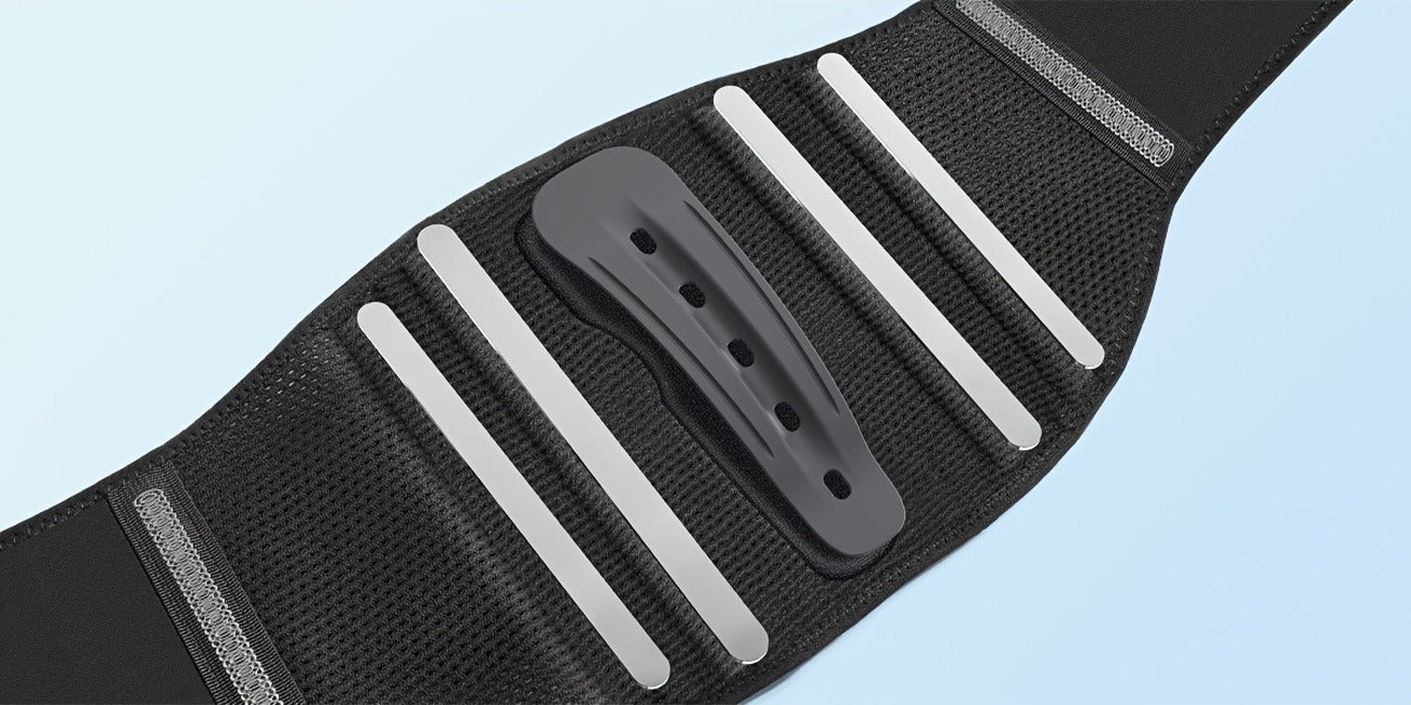 Lumbar Support Belt for Men & Women – Breathable Mesh Back Brace with 7 Stays & Integrated Lumbar Pad, Adjustable Lower Back Support for Work, Lifting, Home Use, Sizes S/M/L/XL/XXL