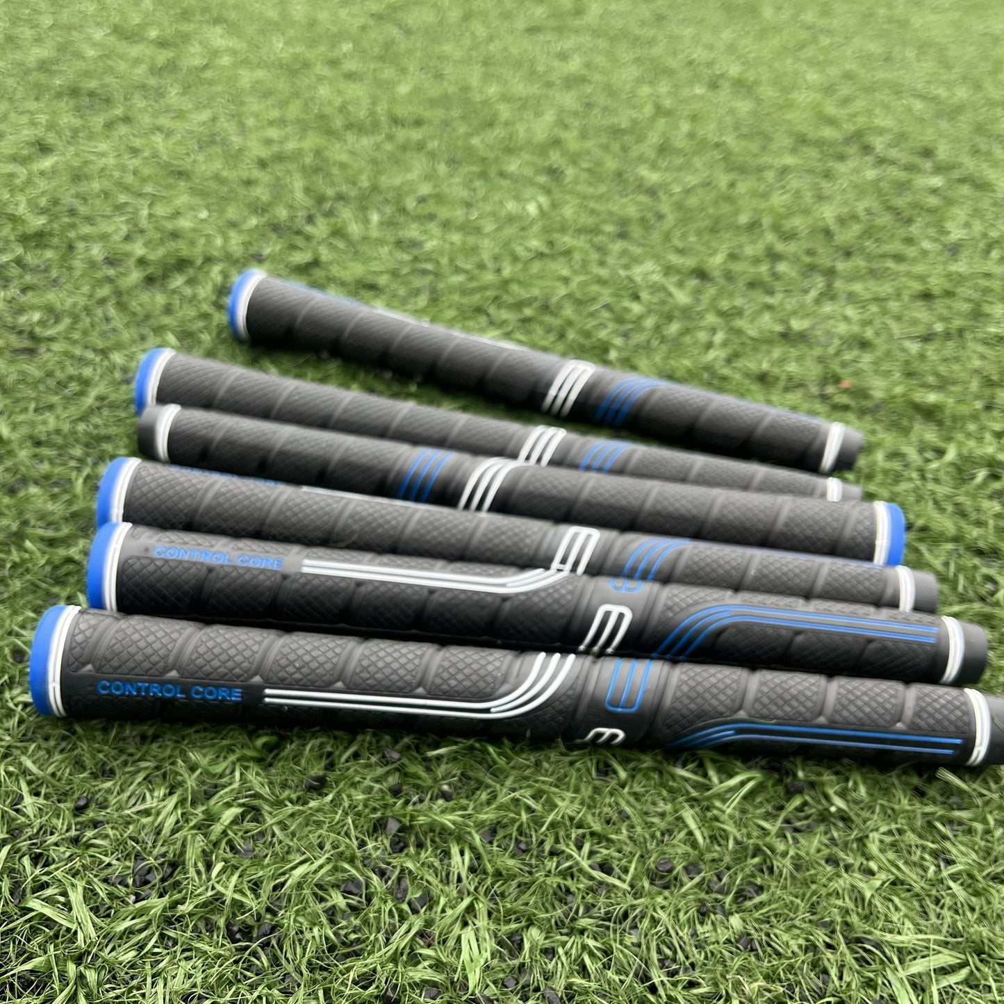 Oversized Golf Grips 10-Pack | Jumbo Blue Soft Rubber Anti-Slip Golf Club Grips for Iron & Wood Clubs – Ergonomic Precision Control Design for All Skill Levels with Custom Texture & Enhanced Durability