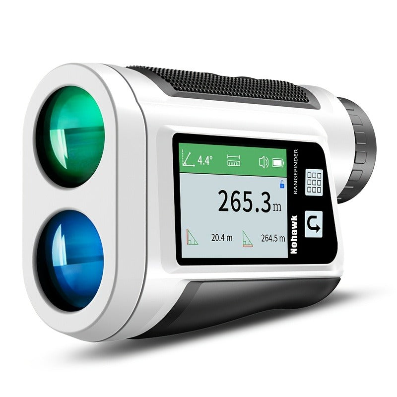 Laser Rangefinder 1000 Yard with Slope Compensation & Vibration Lock – USB Rechargeable Golf Rangefinder with Side Display Voice Broadcast 9 Modes M/Yard/Ft for Golf Hunting Disc Golf Outdoor Measurement