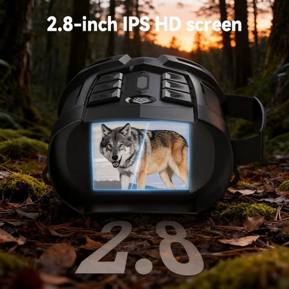Night Vision Goggles 2K Ultra HD – 5W IR Binoculars with 2.8" IPS Screen, 10X Optical Zoom, 2600ft Range & 2000mAh Rechargeable Battery | Hunting, Camping, Security & Surveillance
