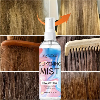 Perfumed Hair Mist Smoothing Spray 100ml — Heat Protection, Anti-Frizz, Moisturizing & Detangling Leave-In Formula | Long-Lasting Fragrance for Straight, Curly & Frizzy Hair | All Hair Types Unisex