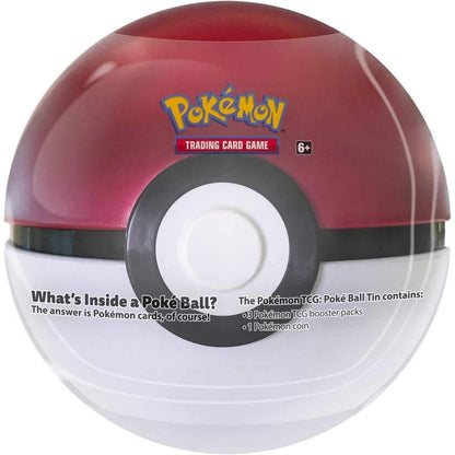 Pokemon TCG Poke Ball Tin with 3 Booster Packs – Random Pokeball Selection Ultra Ball Great Ball Premier Ball Moon Ball, Authentic Sealed English Collector Gift for Kids & Pokemon Fans