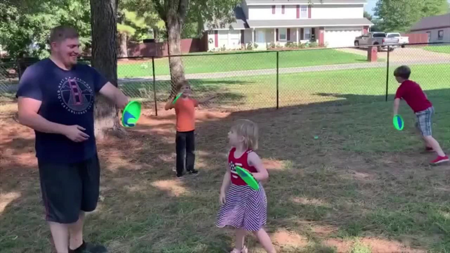 Sticky Ball Toss Game Set for Kids & Adults – Fun Outdoor Throwing Toy with Sticky Balls & Target Board, Beach Backyard Playground Party Game, Great Birthday Gift for Boys Girls Ages 3+