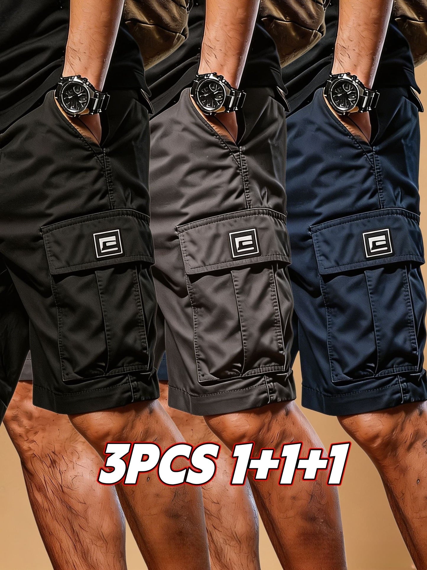 Men's Cargo Shorts - Drawstring Waist With Pockets Weekend Style 215653