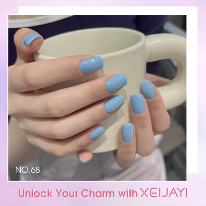 Gel Nail Polish Set 9 Colors Macaron Pastel in Square Bottles — High Saturation UV LED Cure Chip-Resistant Long-Lasting Gel Polish Kit for Women Salon & DIY Nail Art Gift