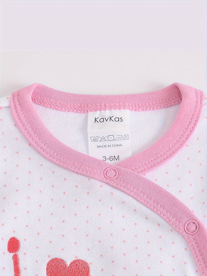 Baby Girl Floral Bodysuit - Long Sleeve