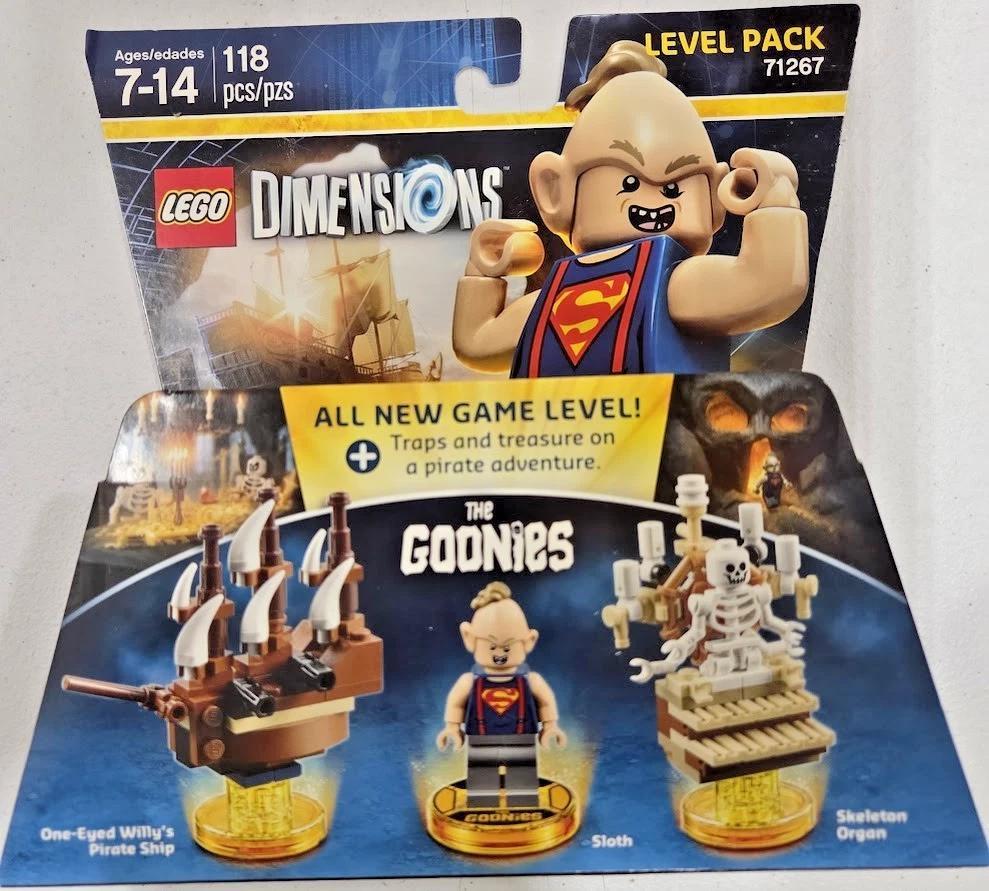 LEGO Dimensions Goonies Level Pack 71267 – Sloth Minifigure Included, 118-Piece Video Game Expansion Kit, Compatible with LEGO Toy Pad, Collectible 2017 Edition for Kids Ages 7-14 & Fans