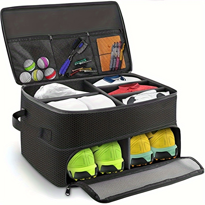 Golf Ball Storage Bag Oxford Fabric – Portable Golf Ball Carrier Pouch with Zipper, Holds 12 Balls, Lightweight Golf Accessories Organizer for Men Women Golfers