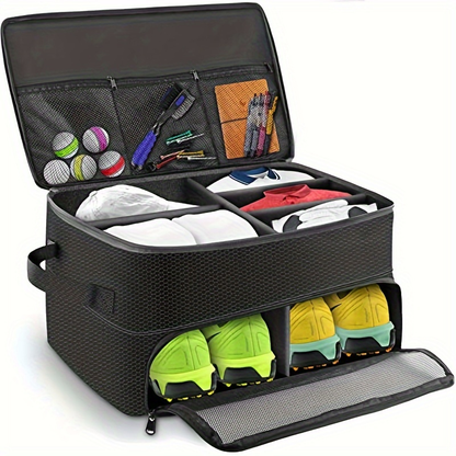 Golf Ball Storage Bag Oxford Fabric – Portable Golf Ball Carrier Pouch with Zipper, Holds 12 Balls, Lightweight Golf Accessories Organizer for Men Women Golfers