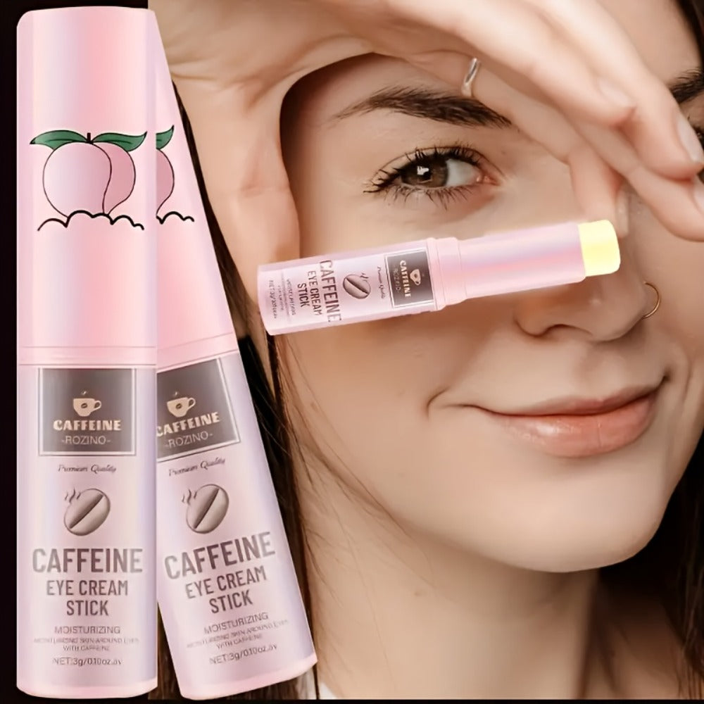 Eye Cream Firming Anti-Aging 2pcs with Caffeine & Ceramide NP — Reduces Dark Circles Puffiness Fine Lines Crow's Feet Lifted Refreshed Under-Eye Look Daily Skincare