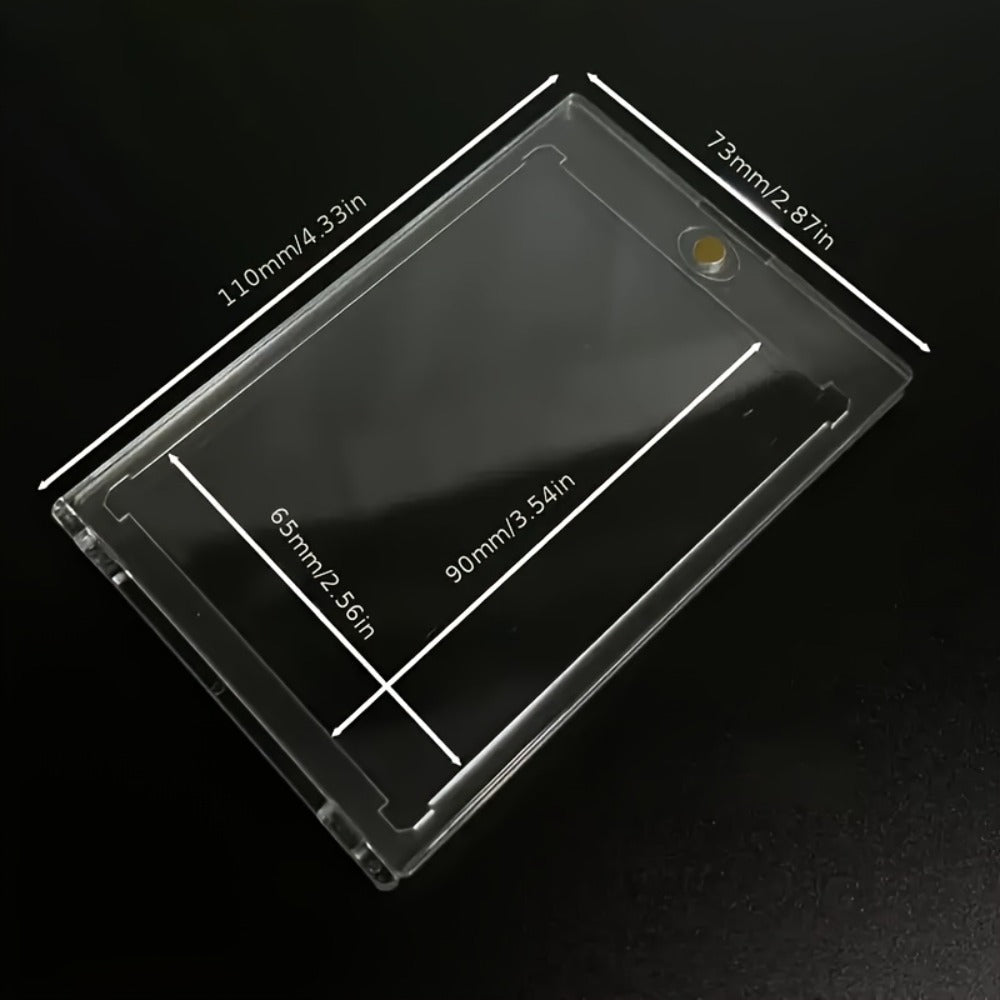 30pt Magnetic Card Holders 30/60 Pack – Clear Hard Plastic One-Touch Trading Card Cases, Protective Display Holders for Baseball, Sports, Pokemon & Game Cards, Bulk Set for Collectors
