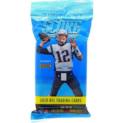 NFL Score Football Fat Pack 2020 – 40 Cards Per Pack with Justin Herbert Joe Burrow Jalen Hurts Jordan Love Rookie Card Chase | Official NFL Trading Cards for Collectors & Fans