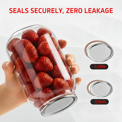 Electric Jar Vacuum Sealer 3-in-1 with 14 Sealing Lids – One-Button Leak-Proof Vacuum Sealing Machine for Food Storage, Fits Regular & Wide Mouth Jars, Wine Plug & Bag Included