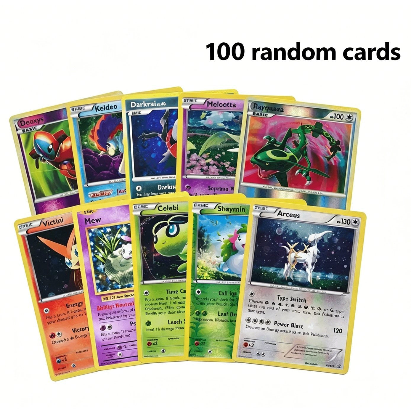Pokemon Card Bundle 100 or 200 PCS – Confirmed Ultra Rare Pull + 10X Holo & Reverse Holo Cards | Authentic Pokemon TCG Lot Gift Set for Kids Fans & Collectors