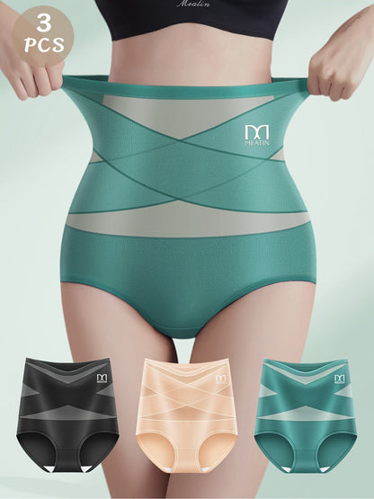Women’s 3-Pack High-Waist Shapewear Shorts - Tummy Control Support