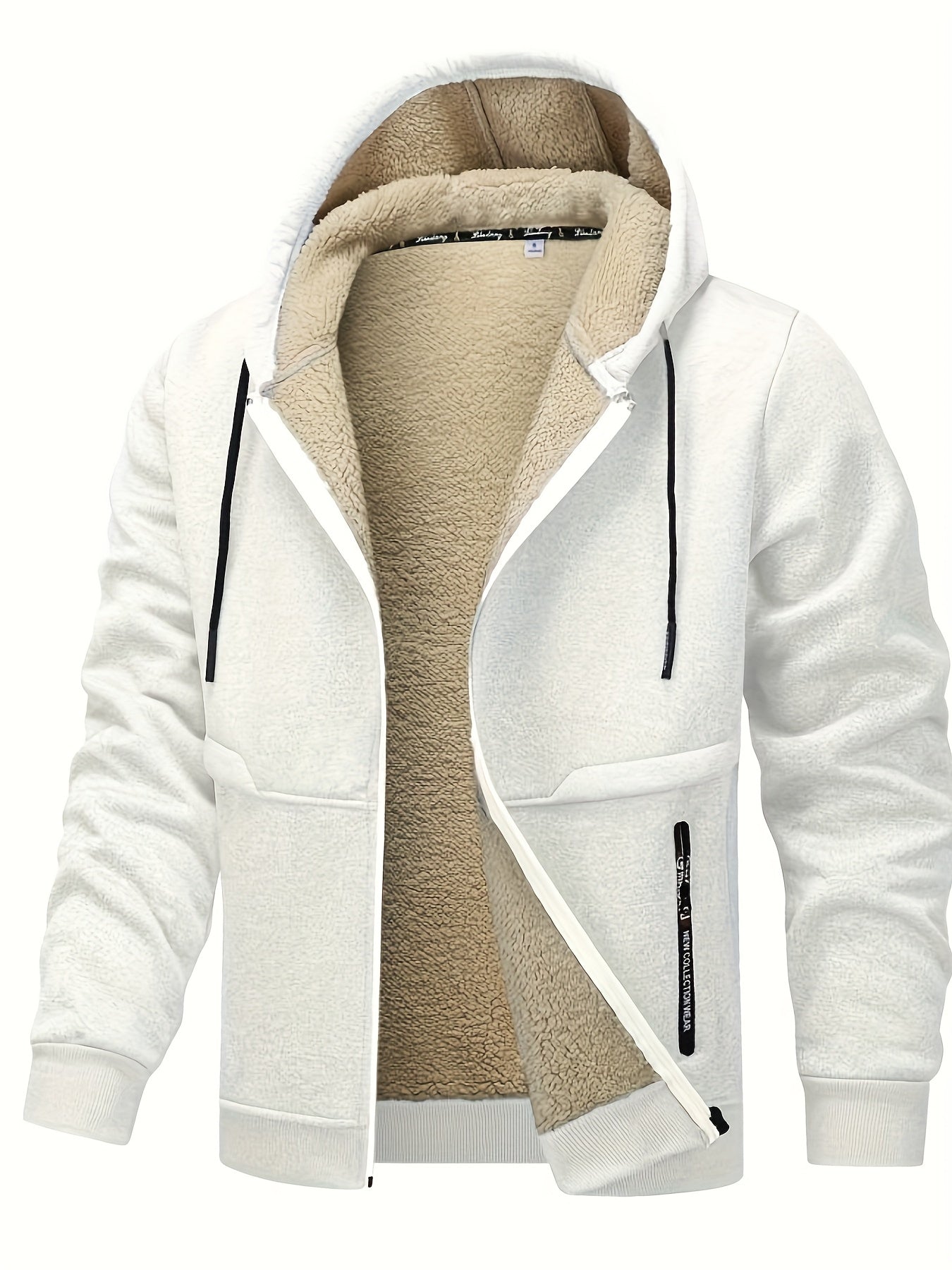 Men's Windproof Fleece Pullover Coat