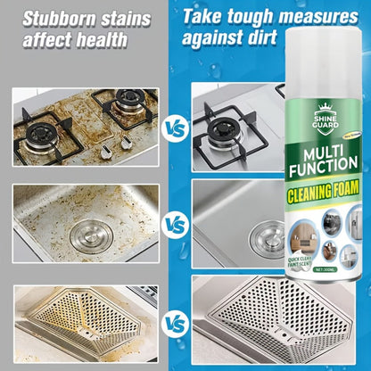 Multi-Purpose Foam Cleaner Spray – Fast-Acting Cleaning Mousse for Kitchen Degreasing, Stove, Bathroom, Floor, Car Interior & More, All-Surface Foam Formula