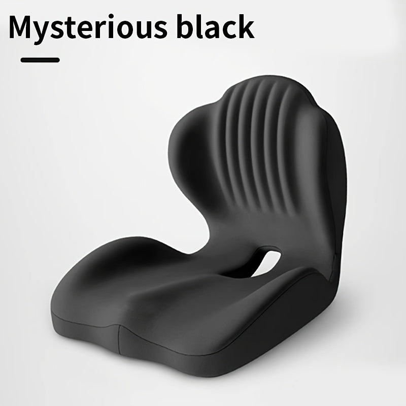 Memory Foam Seat Cushion Ergonomic with Back Support & Breathable Hollow Design – Comfortable Chair Pad for Office, Car Seat & Long Sitting, Unisex Gift