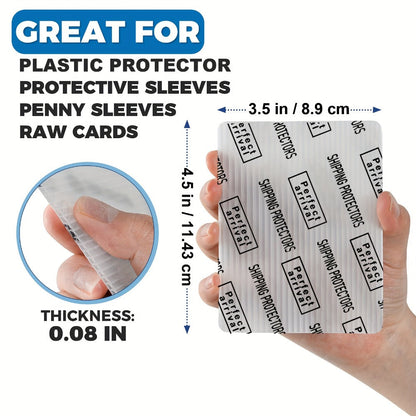 Trading Card Shipping Protectors 60/120/510 Count 3.5x4.5 Inch – Premium Rigid Plastic Card Mailer Inserts for Sports Cards, TCG & Collectible Card Packaging