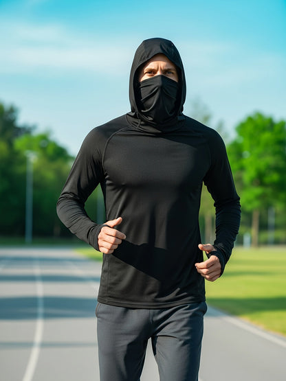 Men's Built-In Mask Hoodies - 6-Pack Breathable Layers