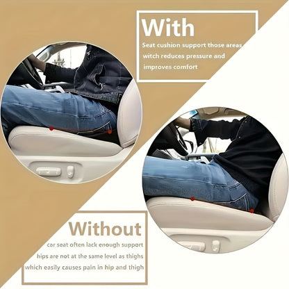 Car Neck Pillow & Seat Cushion - Memory Foam Cervical Support for Driving, Office & Home | Lumbar & Spine Relief Cushion