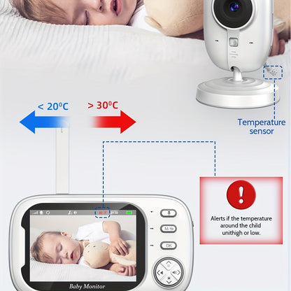 Video Baby Monitor - Night Vision Two-Way Audio