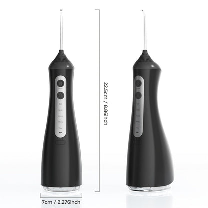 Cordless Water Flosser Dental Oral Irrigator - 5 Cleaning Modes, 5 Jet Tips, Rechargeable Wireless Teeth Cleaner for Deep Gum Care, Plaque Removal & Braces, Home & Travel Dental Gift