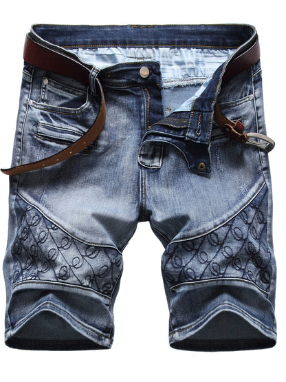 Men's Denim Shorts - Stretch With Pockets