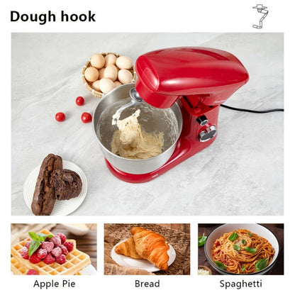 3-in-1 Stand Mixer 10-Speed Tilt-Head with Pulse - 5.5QT Stainless Steel Bowl Kitchen Mixer with Dough Hook, Flat Beater & Egg Whisk, Spatula Included, 5L Capacity, Red, Black, Silver