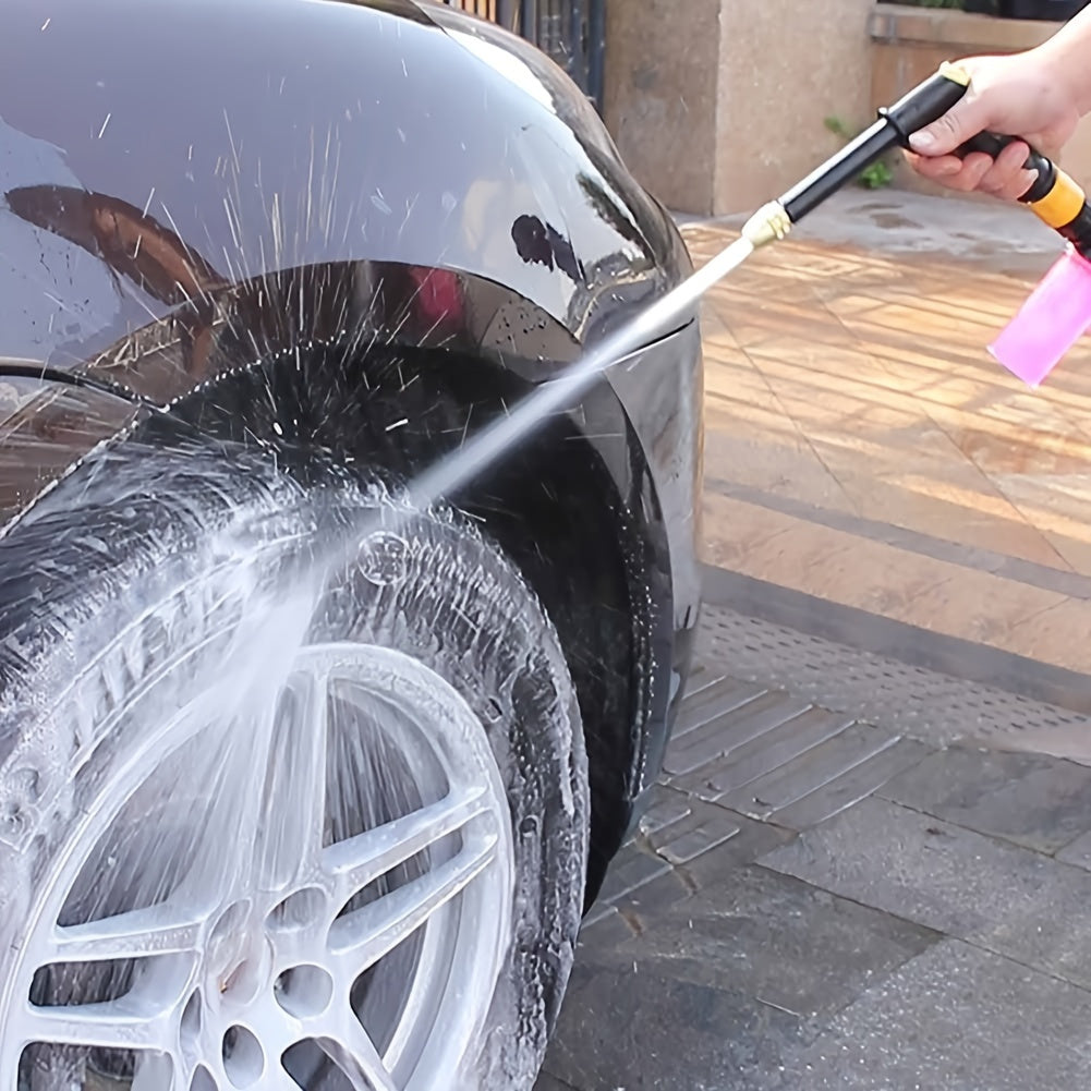 High-Pressure Adjustable Garden Hose Nozzle - Portable, Durable Plastic, Ideal for Car Wash & Pet Cleaning, Garden Watering, and Outdoor Use, Garden Watering Nozzle|Adjustable Spray Pattern|Durable Plastic Nozzle, Garden Hose Nozzle