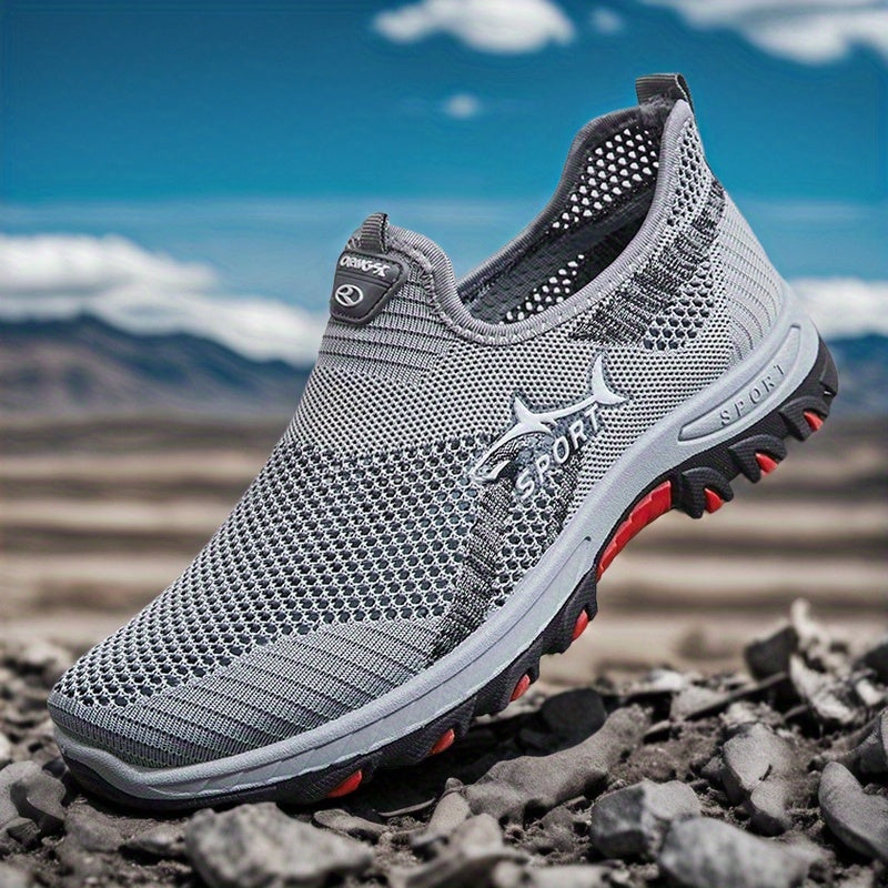 Men's Athletic Shoes - Breathable Comfort & Slip-On Ease
