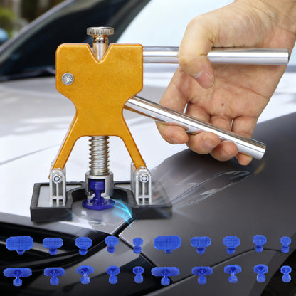 21pcs Besper Kit for Removing Dents from Car Body Using Paintless Methods, Including Plastic Pullers And Hot Suction Cups. Ideal for Vehicle Maintenance And Repairs, Featuring Professional-Grade Tools And High-Quality Pullers for Reliable Results