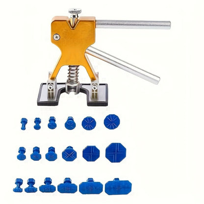 Paintless Dent Repair Kit 18-Piece Dent Puller with Pulling Tabs & Glue Mats for Car Doors Hoods Fenders - PDR Tool No Paint Damage Auto Body Dent Removal