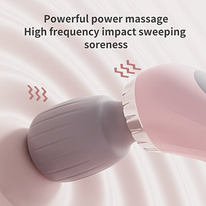 Portable Handheld Massage Stick – USB Rechargeable Wand Massager with 5 Adjustable Speed Levels, Relieves Neck, Back, Leg & Waist Tension, Compact Travel Massager, Holiday Gift for Family & Friends