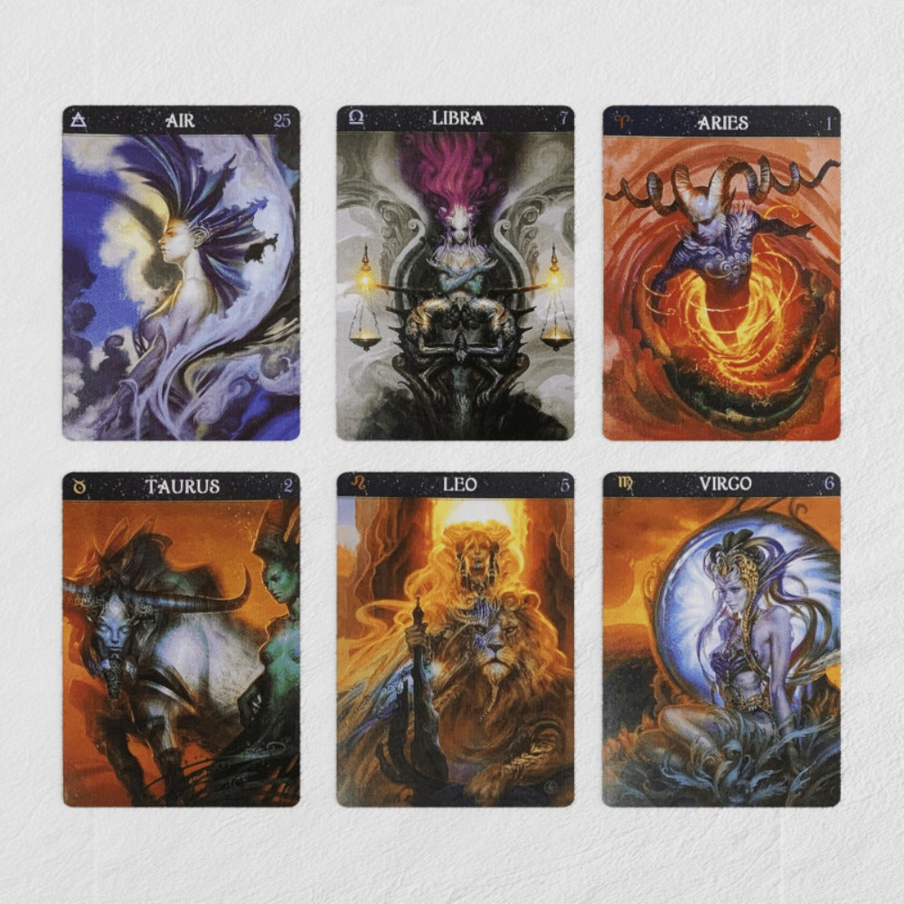 Tarot Card Deck Set 4pcs – Starseed Oracle, Paolo Barbieri Zodiac Oracle, Harmony Tarot & Wandering Spirit Tarot Cards, Mystical Oracle Deck Collection Gift for Readers
