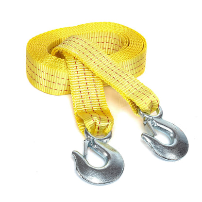 Heavy-duty Trailer Winch Strap, 4 Meters 13 Feet, 1.3 Tons, 11, 000 Pounds Capacity, Equipped With Forged Steel Hook, Suitable For Emergency Vehicle Rescue Ropes For SUV Trucks, Pickup Trucks, Etc., Essential Kit For Off-road Rescue Towing Equipment