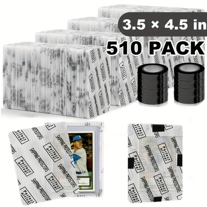 Trading Card Shipping Protectors 60/120/510 Count 3.5x4.5 Inch – Premium Rigid Plastic Card Mailer Inserts for Sports Cards, TCG & Collectible Card Packaging