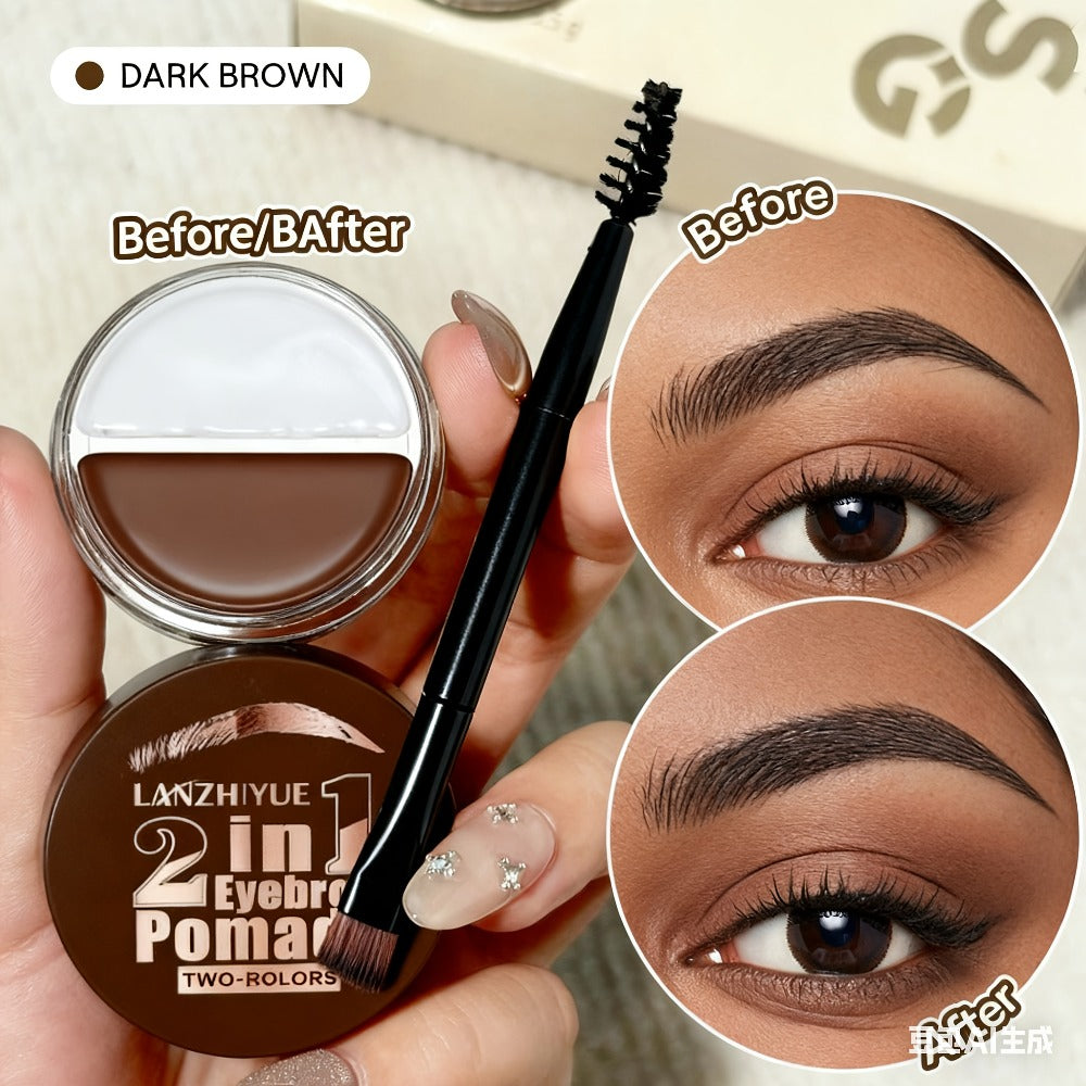 3D Microblading Brow Pen Waterproof Sweat-Proof Long-Lasting — Micro-Fork Tip Hair Stroke Effect Eyebrow Pencil with Brush Applicator Bold Precise Brow Definer 3 Shades All Skin Types