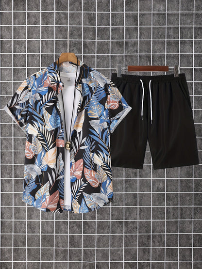 Men's Shirt and Shorts Set - Coordinated Summer Urban Edition