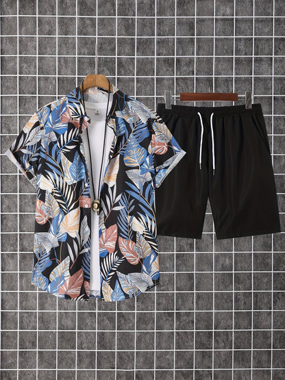 Men's Shirt and Shorts Set - Coordinated Summer Urban Edition