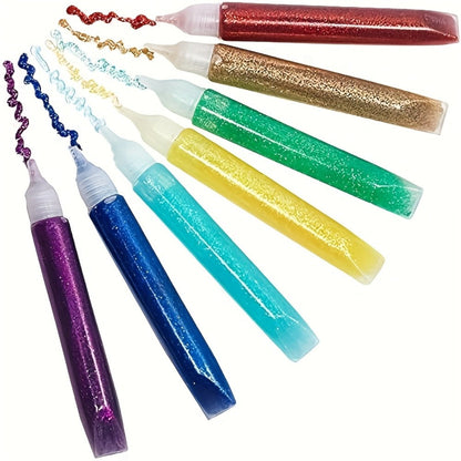 Glitter Glue Pens 30 Count Washable Sparkle Set for Kids – 15 Colors Extra Fine Non-Toxic Gel Glue for Arts Crafts Scrapbooking Slime School Projects, ASTM Certified Birthday Christmas Gift