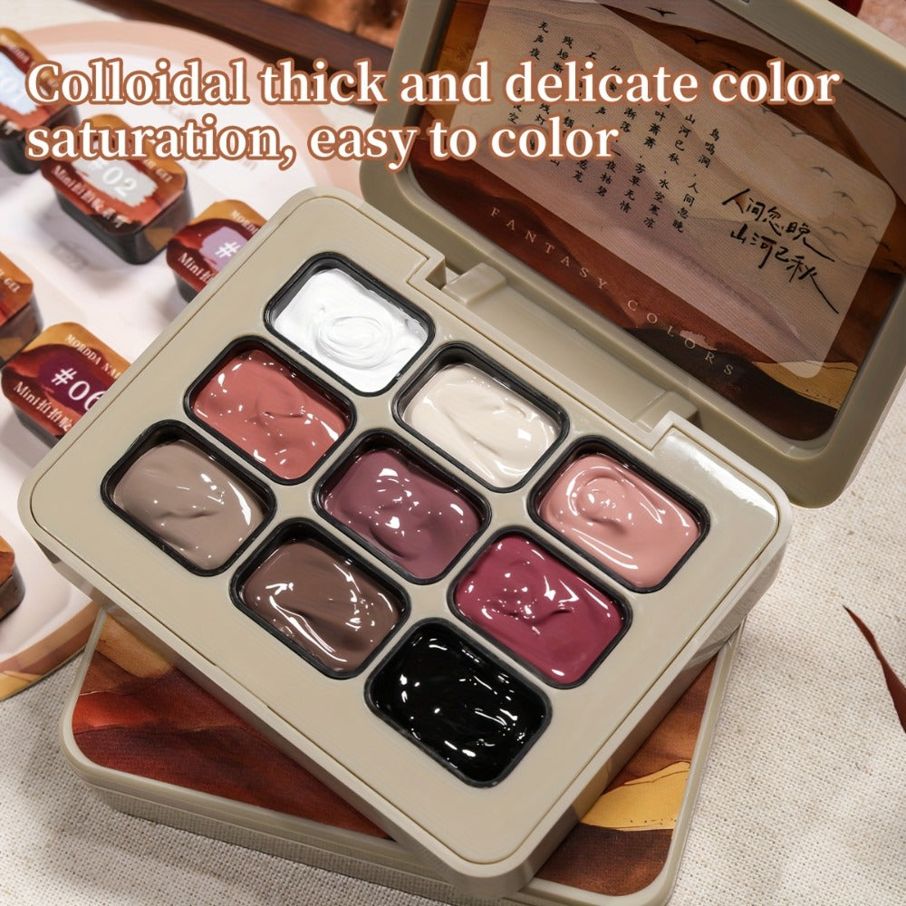Gel Nail Polish Set 9 Colors Gradient Effect MORDDA High Saturation Glossy Long Lasting Soak Off UV LED Nail Art DIY Salon Quality Manicure Kit Women
