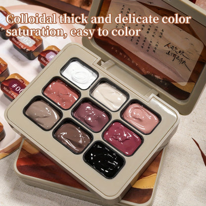 Gel Nail Polish Set 9 Colors Gradient Effect MORDDA High Saturation Glossy Long Lasting Soak Off UV LED Nail Art DIY Salon Quality Manicure Kit Women