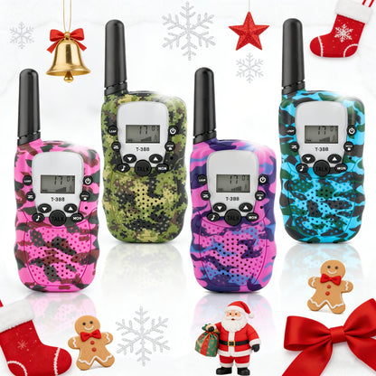 FRS Walkie Talkies 22 Channel 3 Mile Range VOX 99 Privacy Codes Kids Family Two Way Radio for Camping Hiking Cycling Outdoor