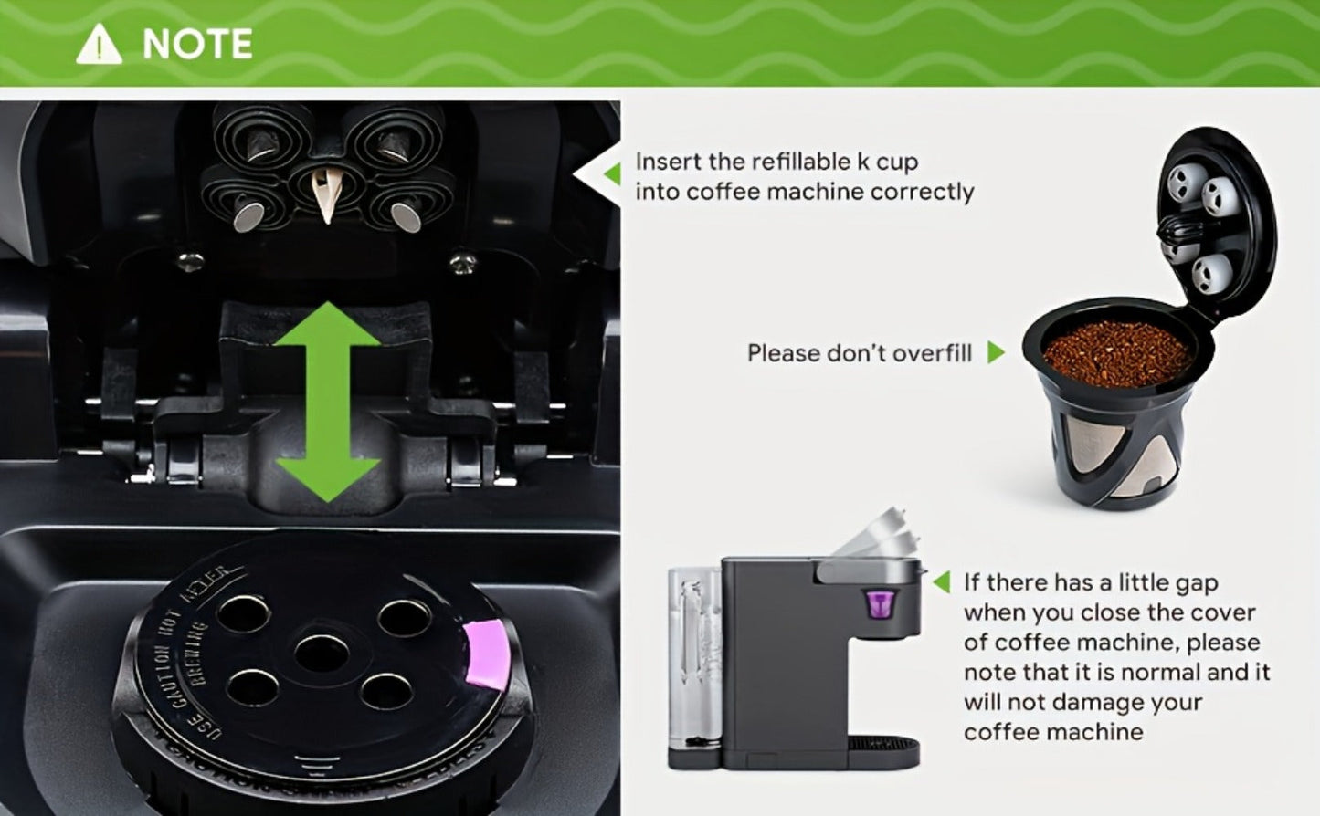 Reusable K-Cup Coffee Pods Set of 6 – Refillable Coffee Filters Compatible with Keurig K-Supreme & K-Supreme Plus, Use Your Own Ground Coffee, Eco-Friendly & BPA-Free – Black, Purple, Mixed