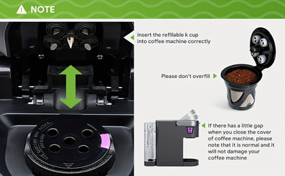 Reusable K-Cup Coffee Pods Set of 6 – Refillable Coffee Filters Compatible with Keurig K-Supreme & K-Supreme Plus, Use Your Own Ground Coffee, Eco-Friendly & BPA-Free – Black, Purple, Mixed