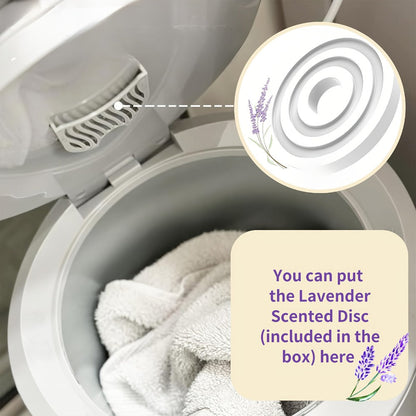 Electric Towel Warmer Bucket Ultra Large Capacity - Fits Two 40"x70" Towels Blankets Bathrobes, ETL FCC Certified, 1-Hour Auto Shut Off, Fast Heating Spa Bathroom Warmer, Gray & White