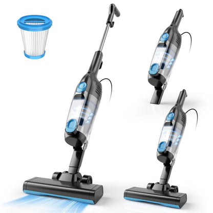 Cordless Vacuum Cleaner for Home – Corded & Cordless 2-in-1, 180° Foldable, LED Brush, High Suction, 40-Min Runtime, 38.58oz Dust Cup for Hardwood Floors, Seniors & Pregnant Women
