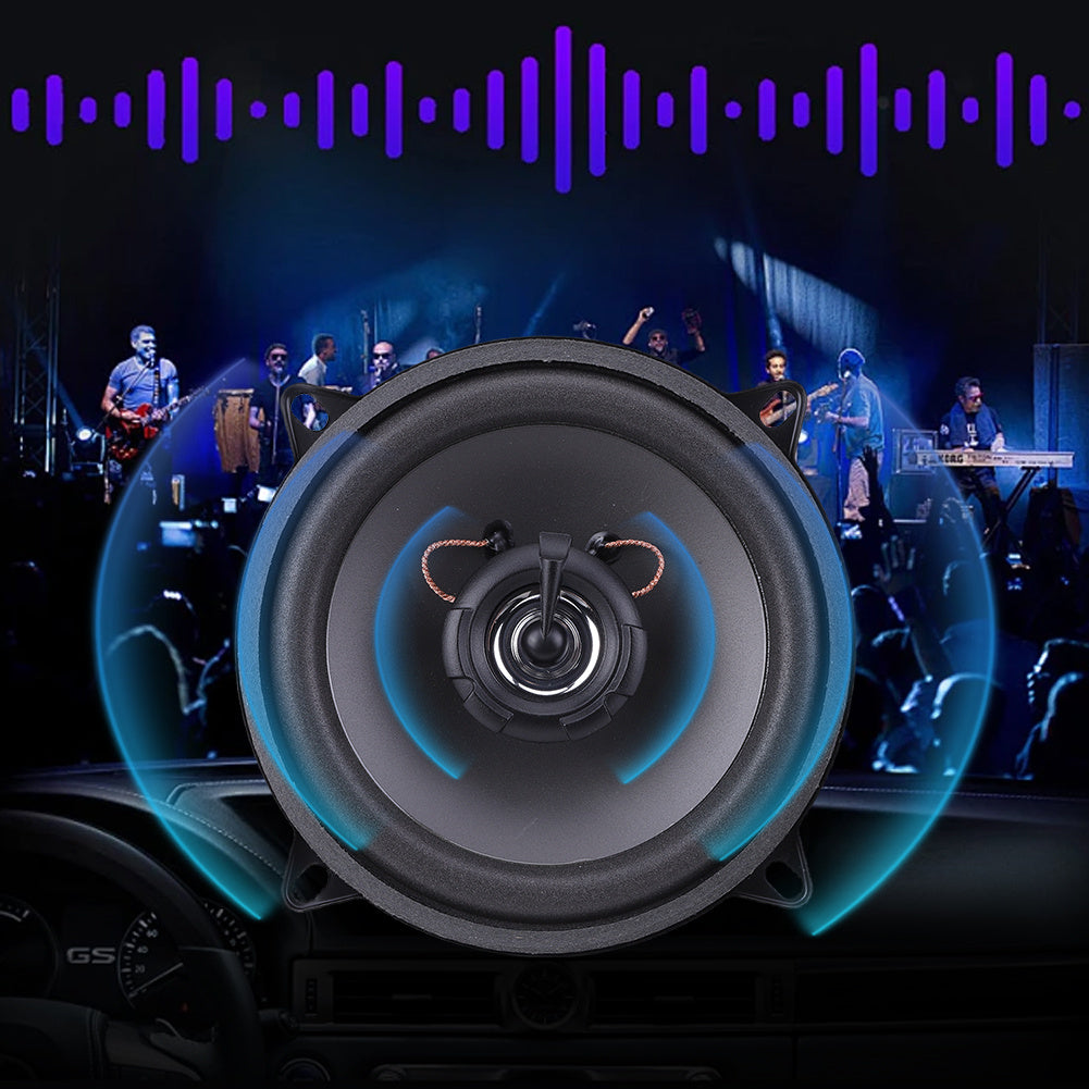 5 Inch Full Frequency Car Stereo Speaker 4 Ohms 2 Way Vehicle Audio Stereo Subwoofer 400W Full Range Frequency Auto Audio